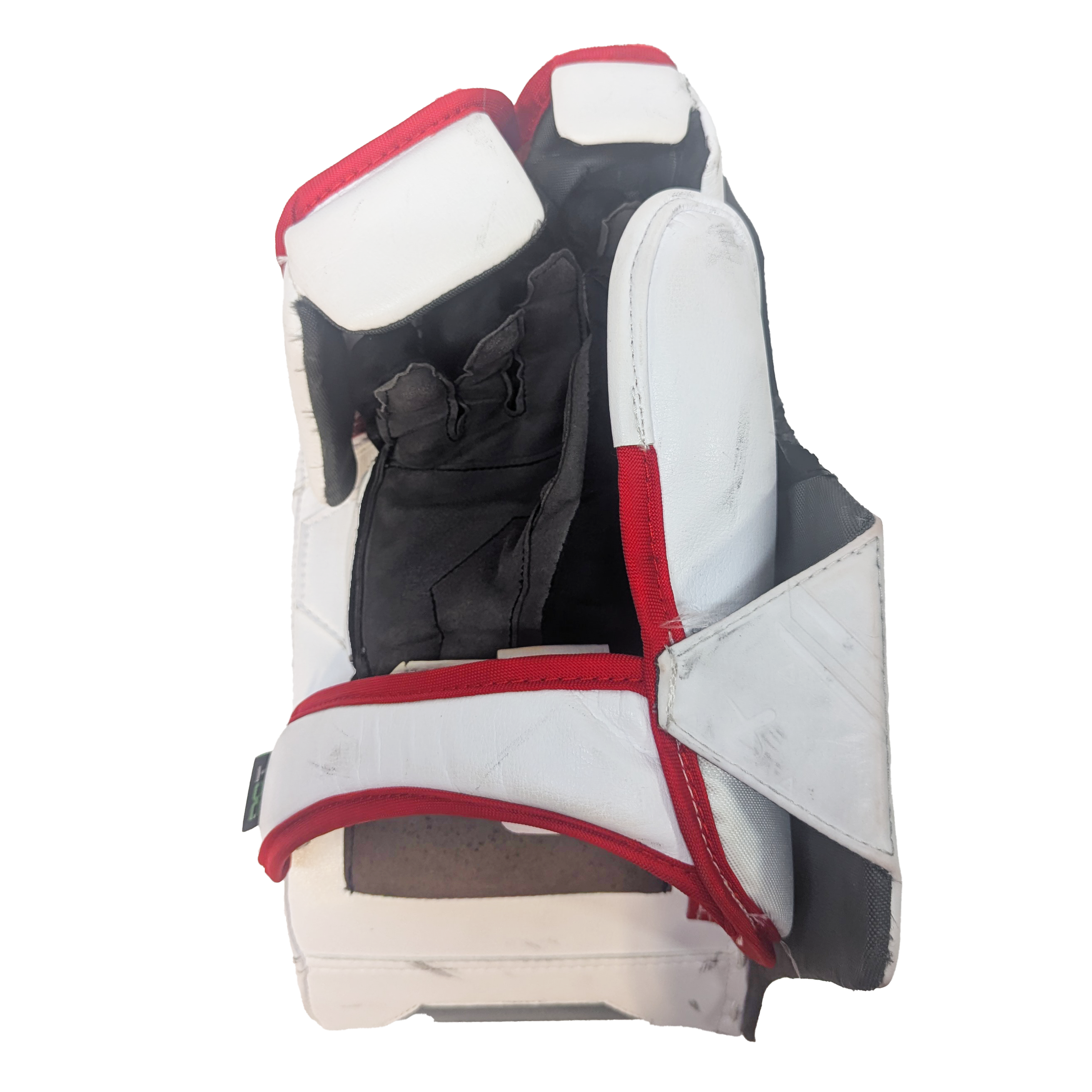 Bauer Supreme Shadow - Bloqueur de gardien de but Pro Stock d'occasion NCAA (blanc/rouge)